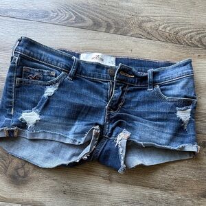 Hollister Women's Distressed Blue Jean Shorts